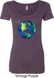 Blue Earth Peace Ladies Scoop Neck Shirt