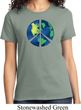 Blue Earth Peace Ladies Shirt