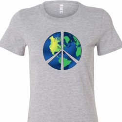 Blue Earth Peace Ladies Shirts