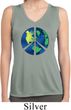 Blue Earth Peace Ladies Sleeveless Moisture Wicking Shirt
