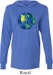 Blue Earth Peace Lightweight Hoodie Tee