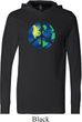 Blue Earth Peace Lightweight Hoodie Tee