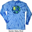 Blue Earth Peace Long Sleeve Tie Dye Shirt