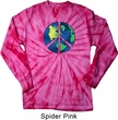 Blue Earth Peace Long Sleeve Tie Dye Shirt