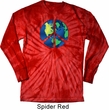Blue Earth Peace Long Sleeve Tie Dye Shirt