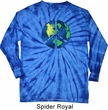 Blue Earth Peace Long Sleeve Tie Dye Shirt