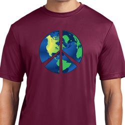 Blue Earth Peace Mens Moisture Wicking Shirt