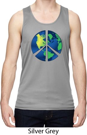 Blue Earth Peace Mens Moisture Wicking Tanktop