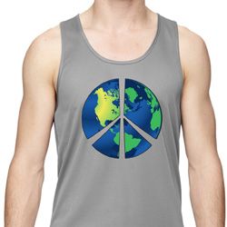 Blue Earth Peace Mens Moisture Wicking Tanktop