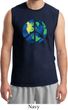 Blue Earth Peace Mens Muscle Shirt