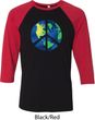 Blue Earth Peace Mens Raglan Shirt
