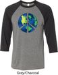 Blue Earth Peace Mens Raglan Shirt