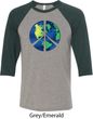 Blue Earth Peace Mens Raglan Shirt