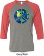 Blue Earth Peace Mens Raglan Shirt
