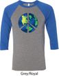 Blue Earth Peace Mens Raglan Shirt