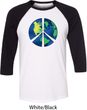 Blue Earth Peace Mens Raglan Shirt