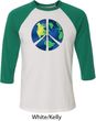 Blue Earth Peace Mens Raglan Shirt