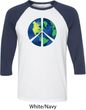 Blue Earth Peace Mens Raglan Shirt