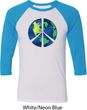 Blue Earth Peace Mens Raglan Shirt
