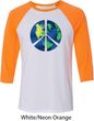 Blue Earth Peace Mens Raglan Shirt