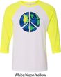 Blue Earth Peace Mens Raglan Shirt