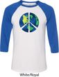 Blue Earth Peace Mens Raglan Shirt