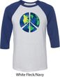 Blue Earth Peace Mens Raglan Shirt