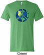 Blue Earth Peace Mens Tri Blend Crewneck Shirt