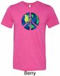 Blue Earth Peace Mens Tri Blend Crewneck Shirt
