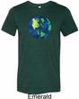 Blue Earth Peace Mens Tri Blend Crewneck Shirt
