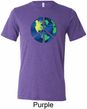 Blue Earth Peace Mens Tri Blend Crewneck Shirt