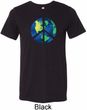 Blue Earth Peace Mens Tri Blend Crewneck Shirt