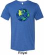 Blue Earth Peace Mens Tri Blend Crewneck Shirt