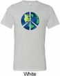 Blue Earth Peace Mens Tri Blend Crewneck Shirt