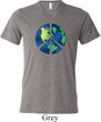 Blue Earth Peace Mens Tri Blend V-neck Shirt