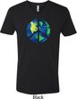 Blue Earth Peace Mens V-Neck Shirt
