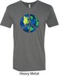 Blue Earth Peace Mens V-Neck Shirt