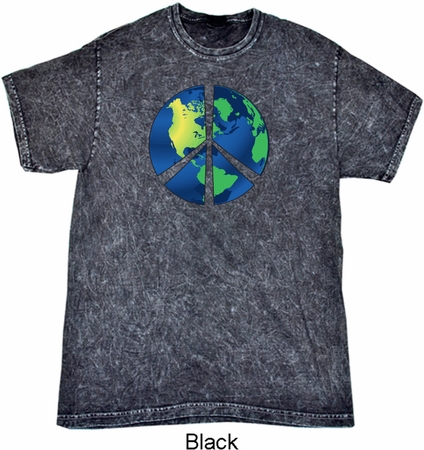 Blue Earth Peace Mineral Tie Dye Shirt