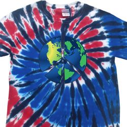 Blue Earth Peace Patriotic Tie Dye Shirt