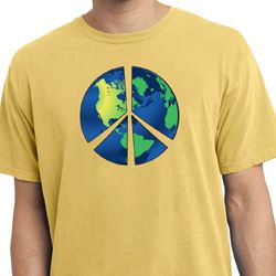 Blue Earth Peace Pigment Dyed Shirt