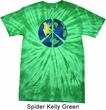 Blue Earth Peace Spider Tie Dye Shirt