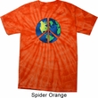 Blue Earth Peace Spider Tie Dye Shirt