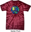 Blue Earth Peace Spider Tie Dye Shirt