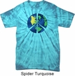 Blue Earth Peace Spider Tie Dye Shirt
