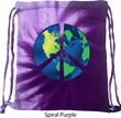 Blue Earth Peace Tie Dye Bag