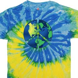 Blue Earth Peace Tie Dye Shirt