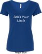 Bob's Your Uncle Funny Ladies V-Neck Shirt