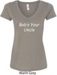 Bob's Your Uncle Funny Ladies V-Neck Shirt