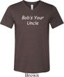 Bob's Your Uncle Funny Mens Tri Blend V-neck Shirt