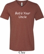 Bob's Your Uncle Funny Mens Tri Blend V-neck Shirt